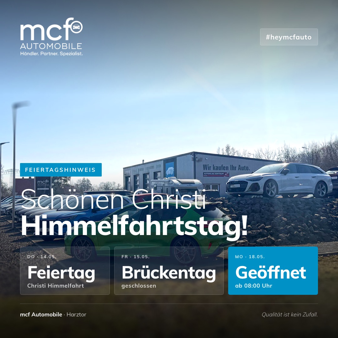 Feiertagshinweis Christi Himmelfahrt